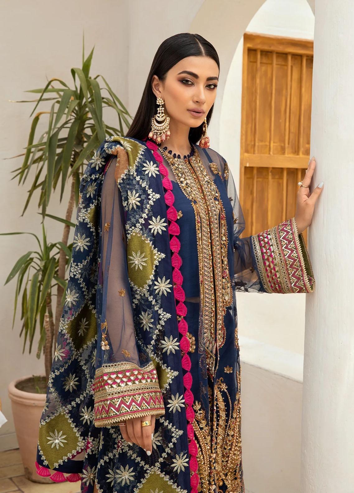 Marwa by Maryam Hussain Embroidered Net Suit Unstitched 3 Piece 01 ...