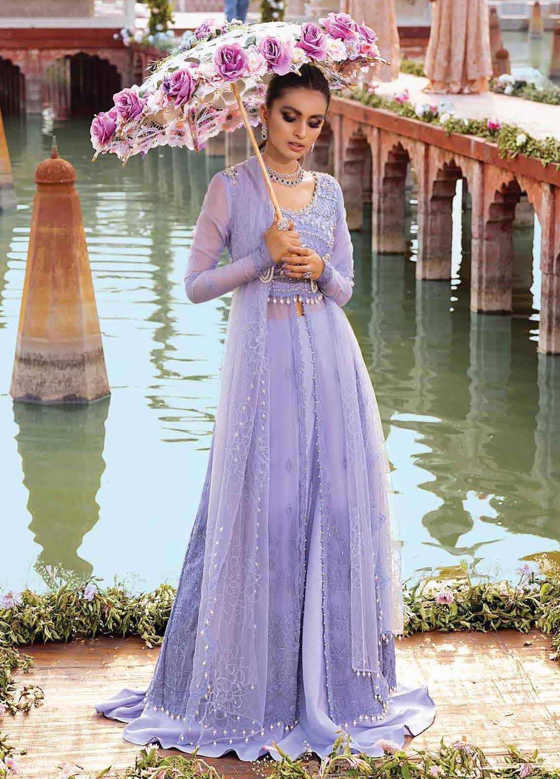 Mushq Embroidered Chiffon Suit Unstitched 3 Piece 02 GUL BAHAAR - Luxury Collection