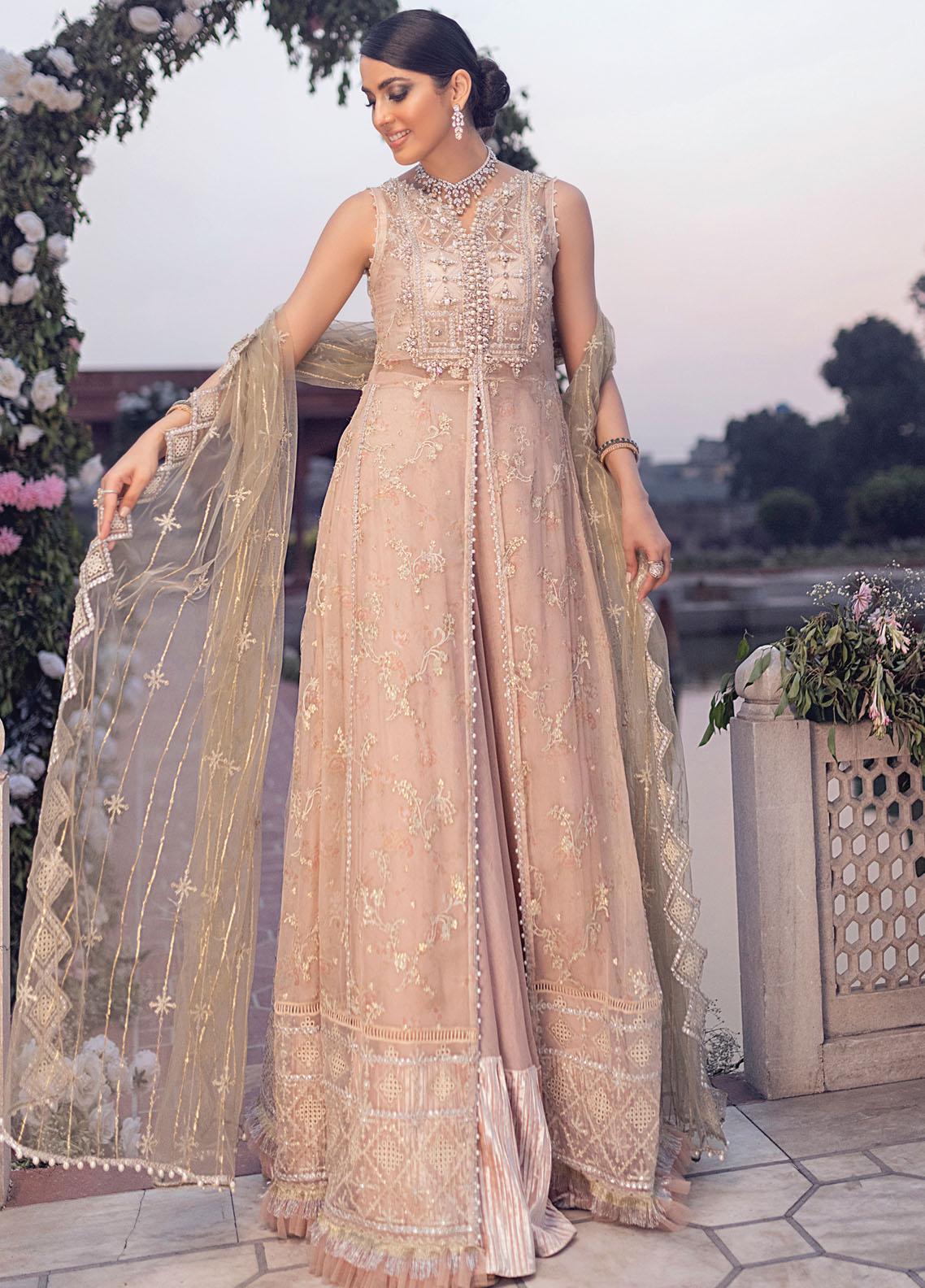 Mushq Embroidered Chiffon Suit Unstitched 3 Piece 06 DAHALIA - Luxury Collection
