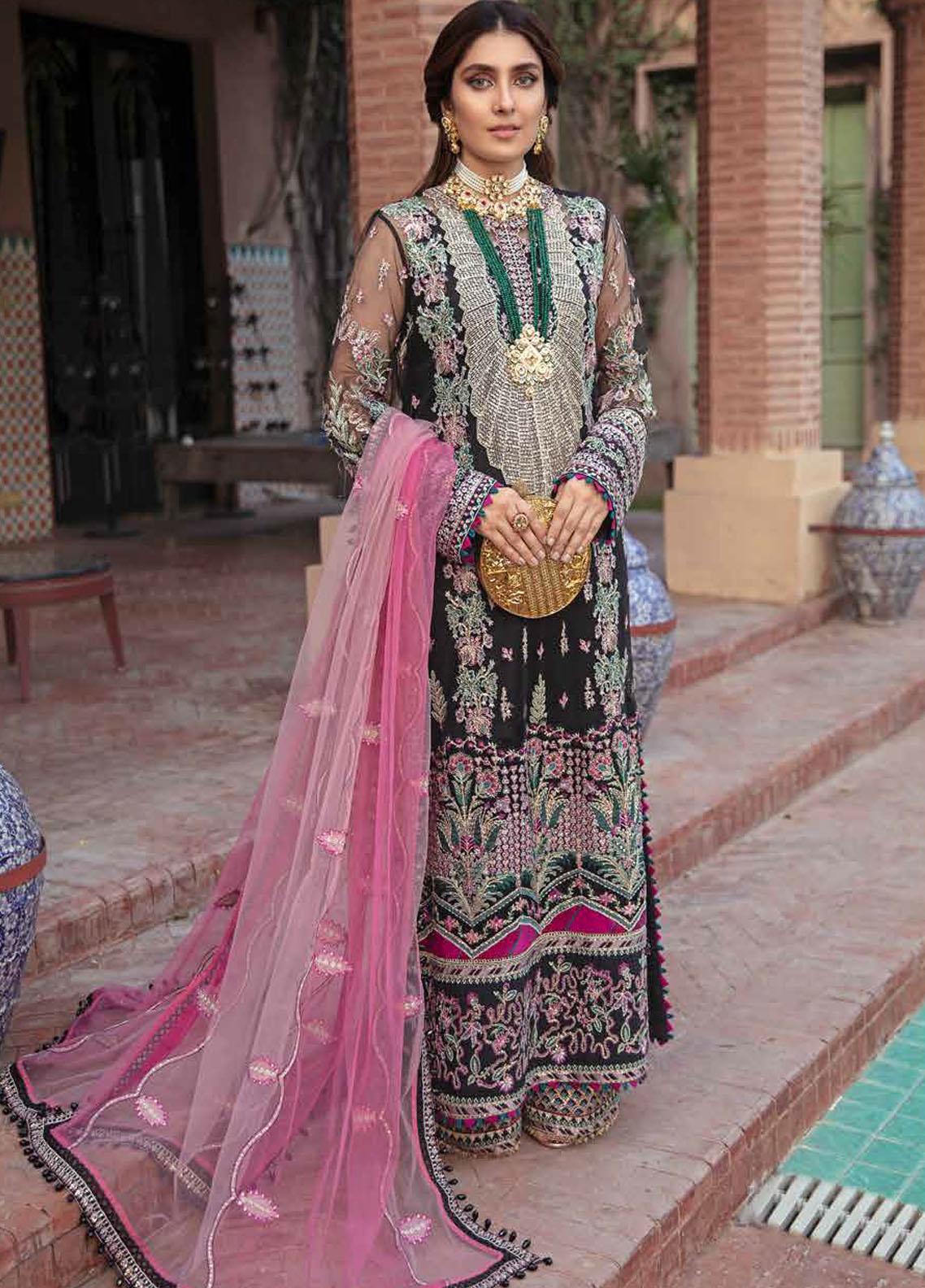 Afrozeh Embroidered Net Suit Unstitched 3 Piece 08 KIARA - Wedding Collection