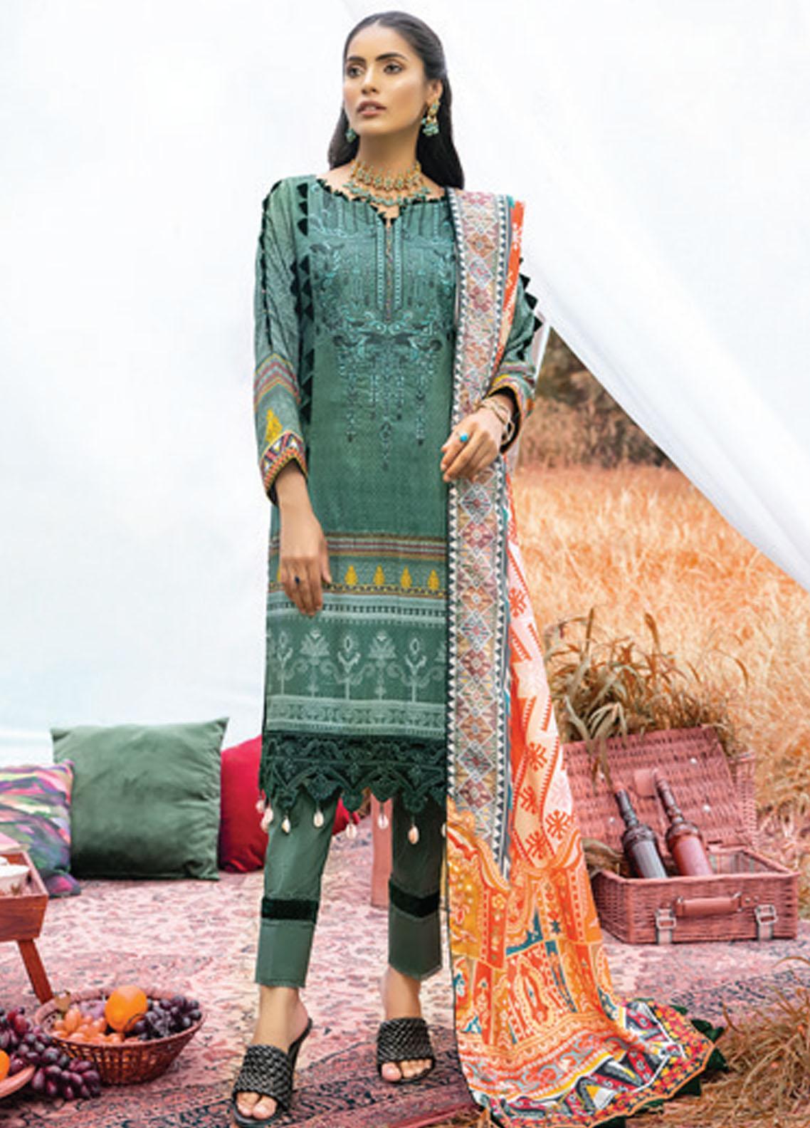 Al Zohaib Embroidered Linen Suit Unstitched 3 Piece 10 - Winter Collection