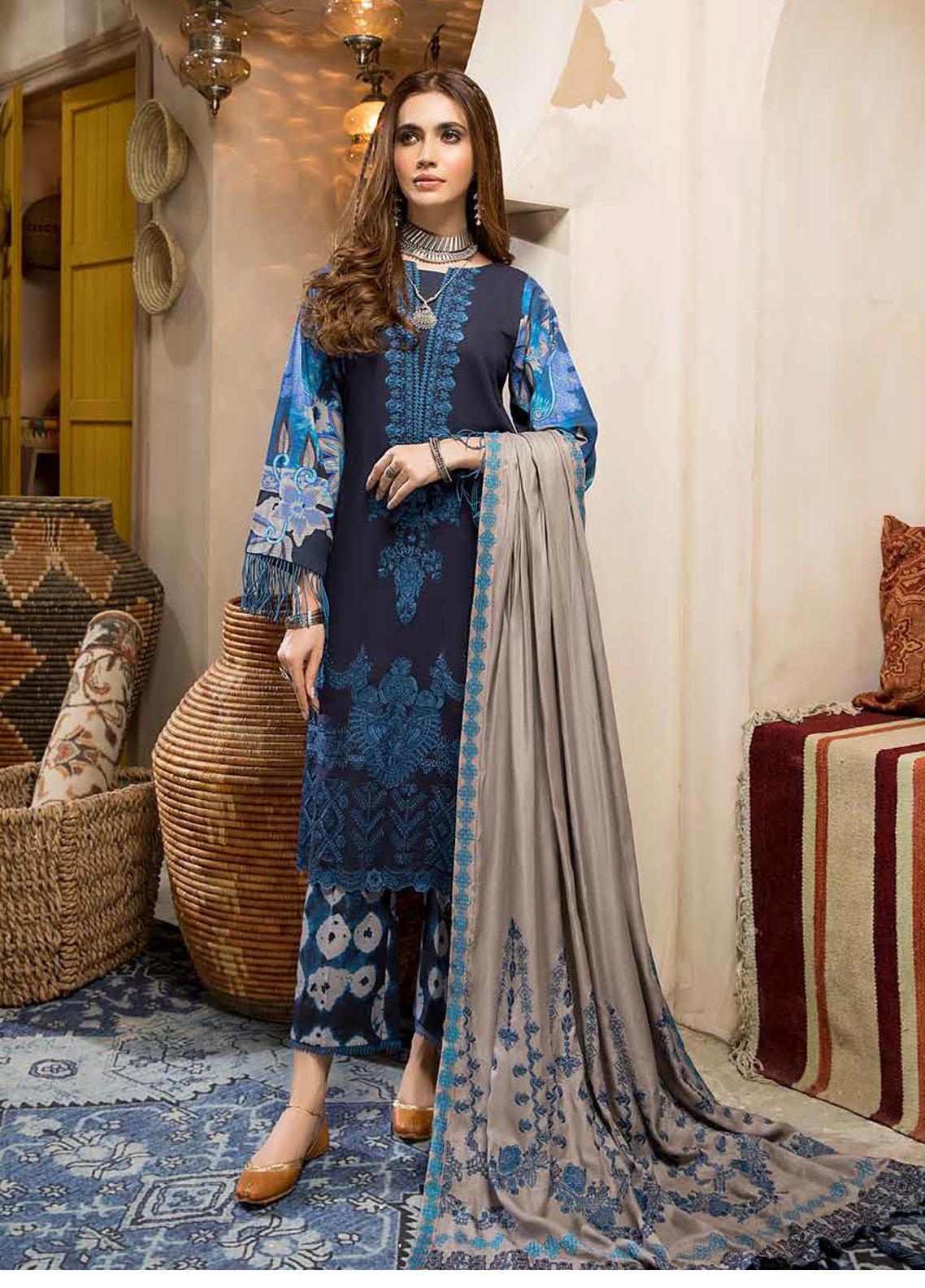 Charizma Embroidered Khaddar Suit Unstitched 3 Piece 02 - Winter Collection