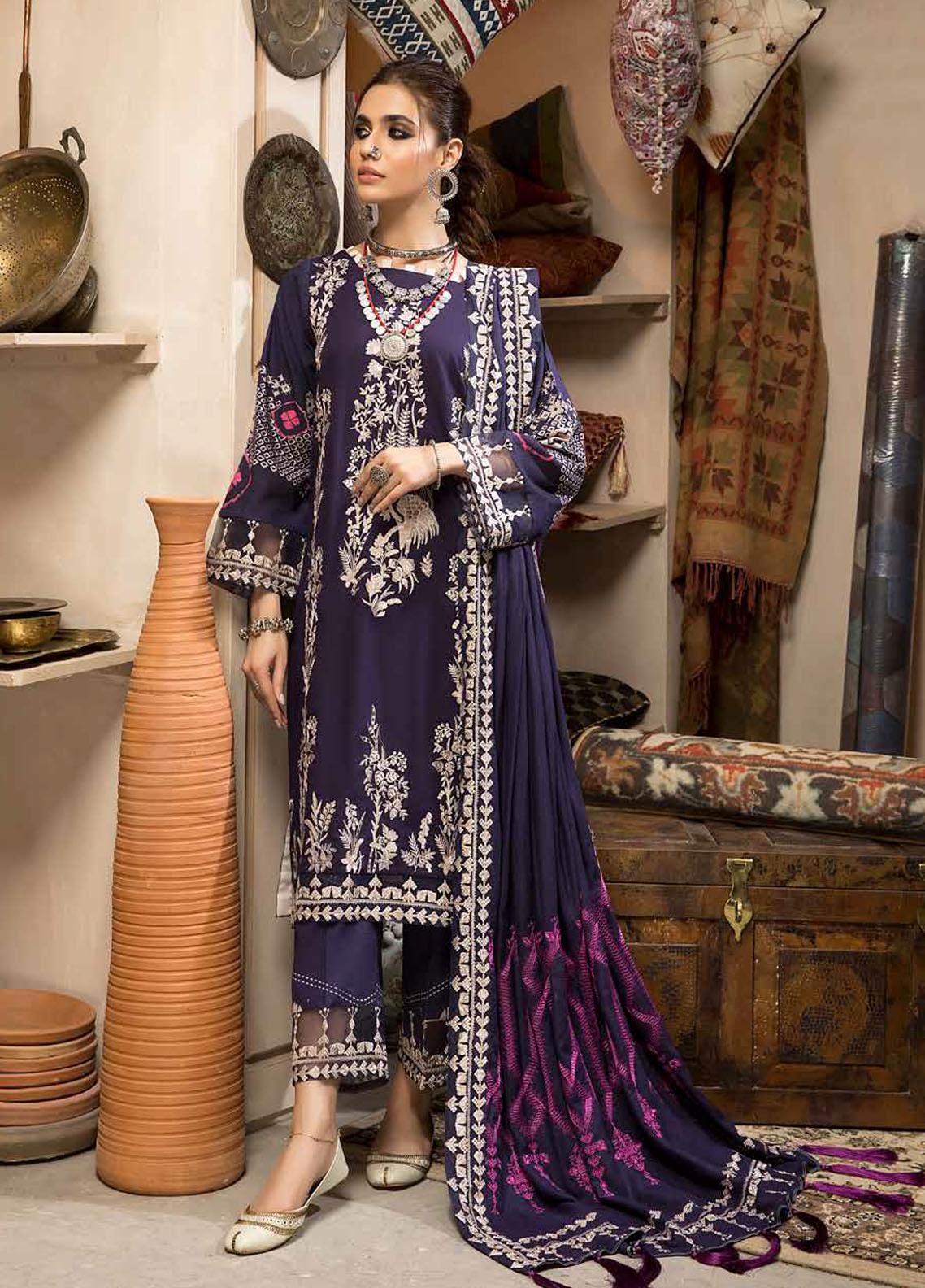 Charizma Embroidered Khaddar Suit Unstitched 3 Piece 07 - Winter Collection