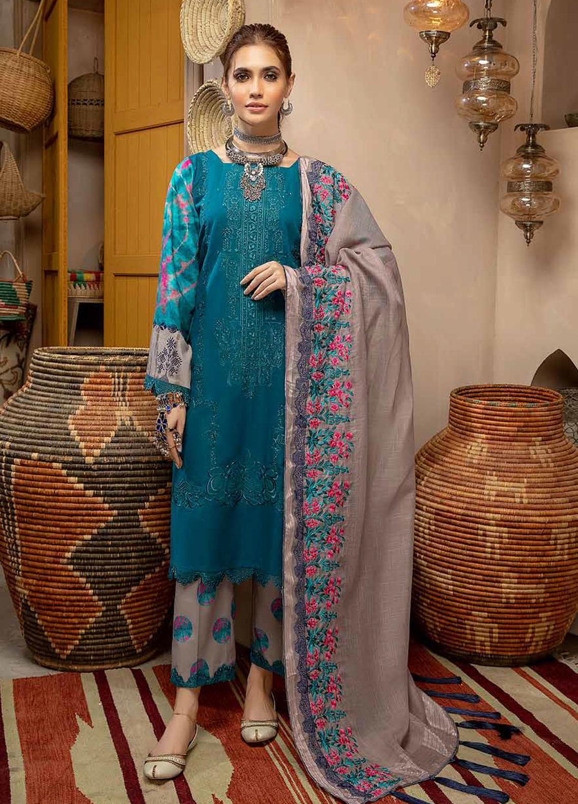 Charizma Embroidered Khaddar Suit Unstitched 3 Piece 10 Winter