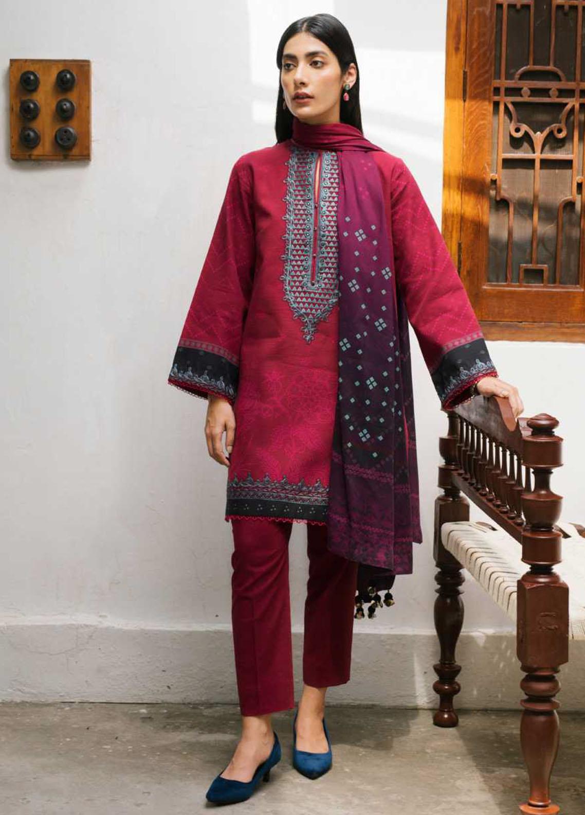 Coco by Zara Shahjahan Embroidered Khaddar Suit Unstitched 3 Piece 02 A – Winter Collection