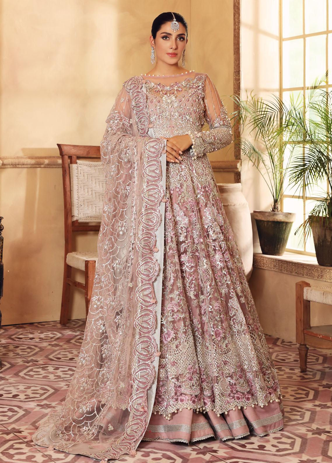 Elaf Embroidered Net Suit Unstitched 3 Piece Bella 02 - Luxury Bridal Collection