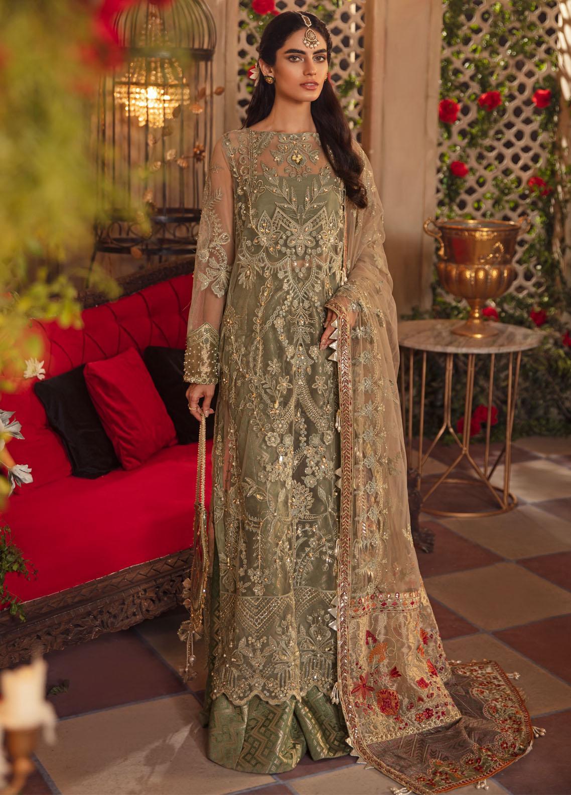 Iznik Embroidered Net Suit Unstitched 3 Piece REVERIE 09 - Luxury Collection