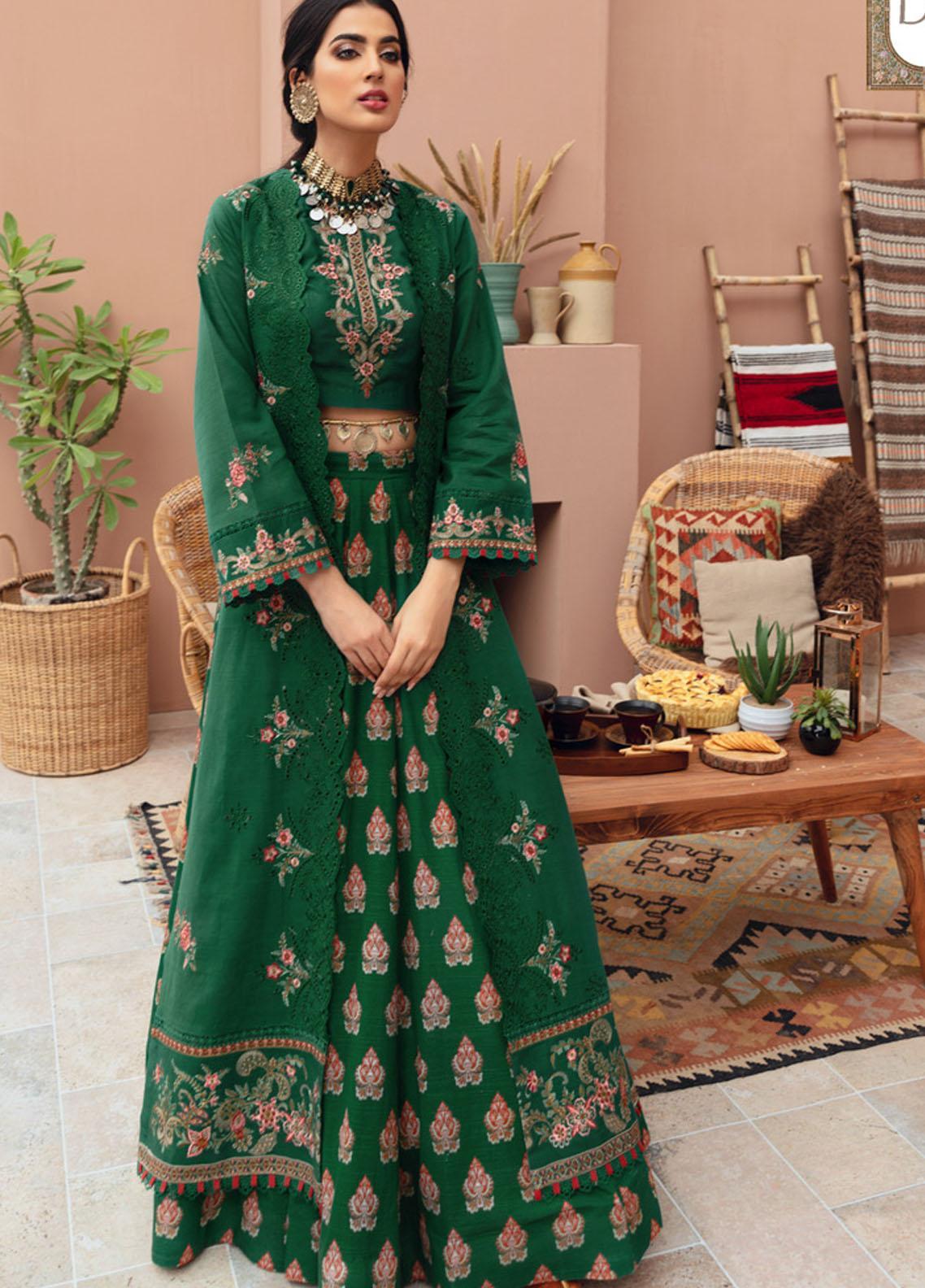 Noor by Saadia Asad Embroidered Velvet Suit Unstitched 3 Piece 03 - Winter Collection