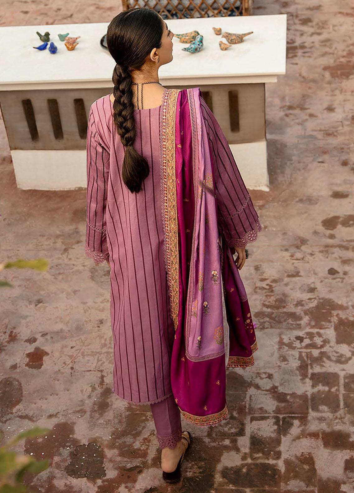 Qalamkar Embroidered Linen Suit Unstitched 3 Piece 14 - Winter Collection