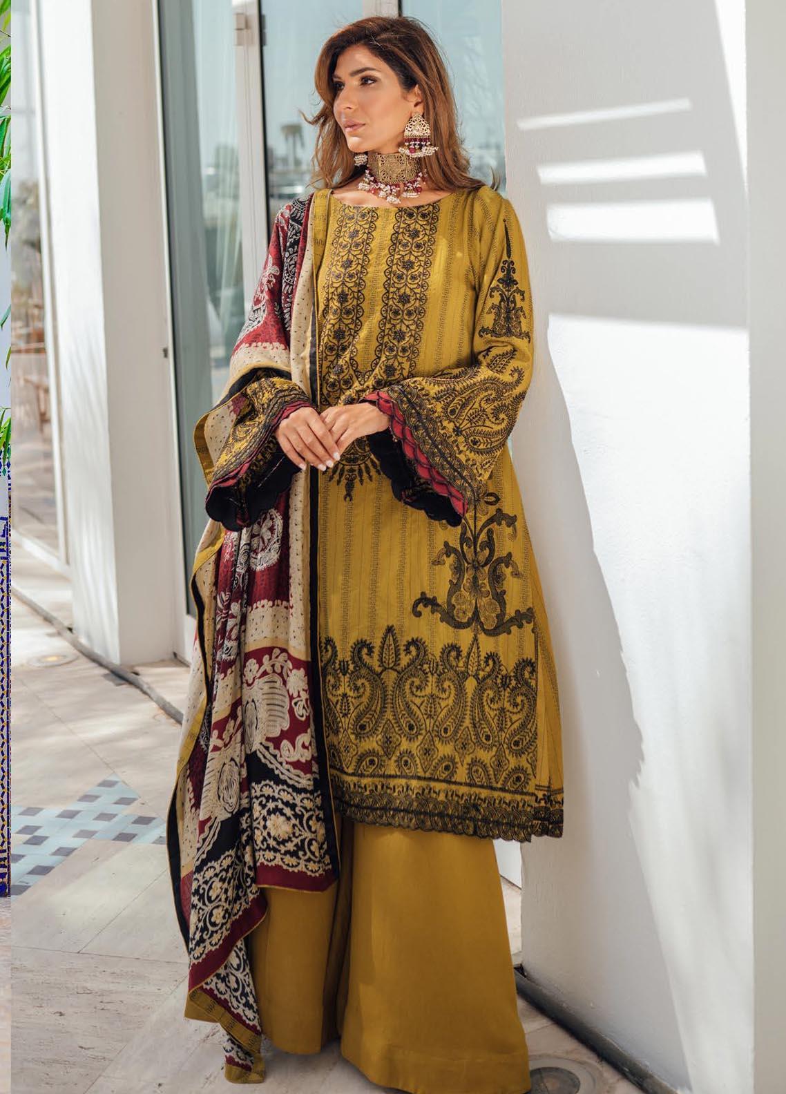 Saira Rizwan Unstitched Karandi Embroidered Suits 3 Piece SR25UW D-05 Irem - Winter Collection