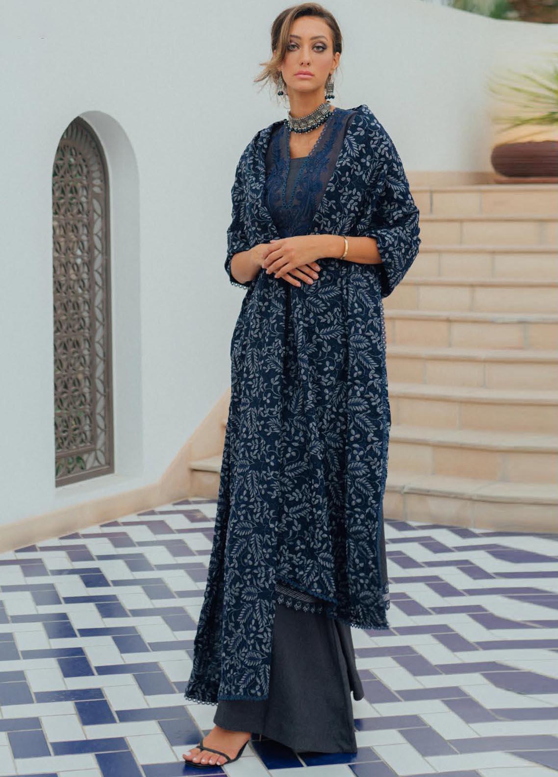 Saira Rizwan Embroidered Cotton Karandi Suit Unstitched 3 Piece 06 ASQUR - Winter Collection