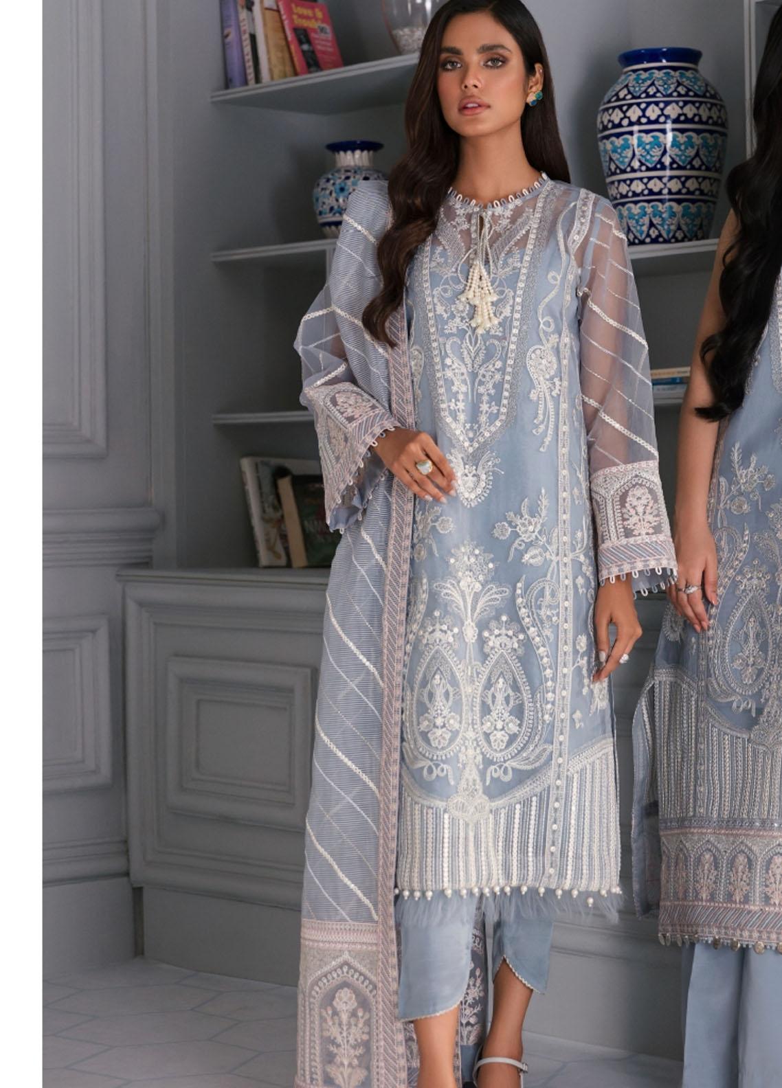Iris By Jazmin Embroidered Lawn Suits Unstitched 3 Piece JZ24I D6 - Summer Collection main image 0