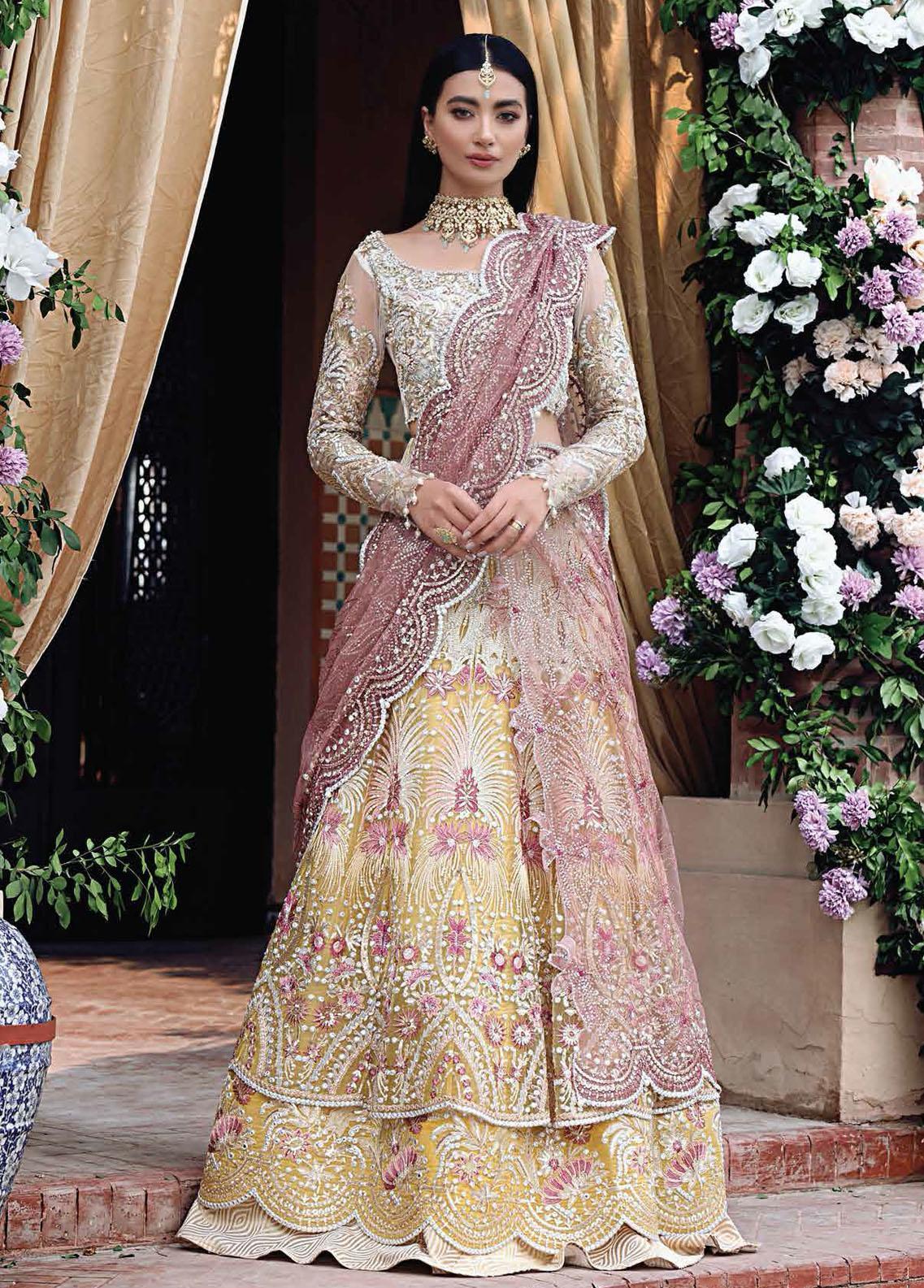 Dhee Rani By Mushq Embroidered Net Suit Unstitched 3 Piece 06 Wafaa - Wedding Collection