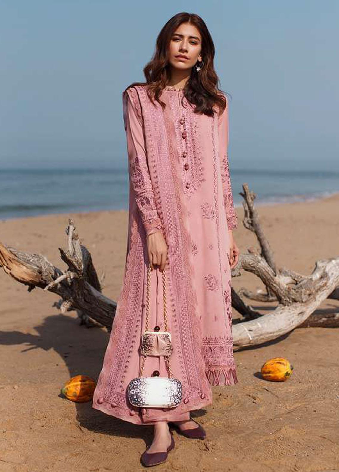 Sahel By Zaha Embroidered Khaddar Suit Unstitched 3 Piece ZH-10 - Winter Collection