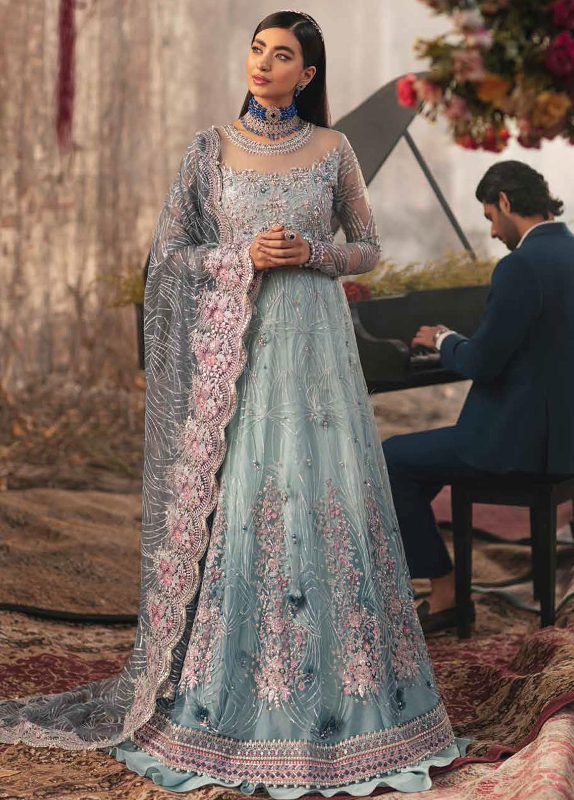 Mushq Embroidered Net Suit Unstitched 3 Piece 05 SAFEENA – Wedding Collection