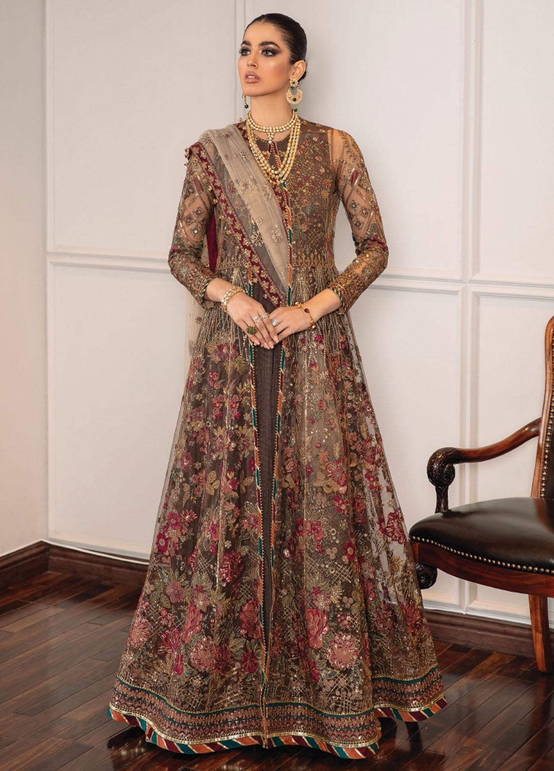 Baroque Chantelle Embroidered Net Suit Unstitched 3 Piece 02 - Luxury Collection