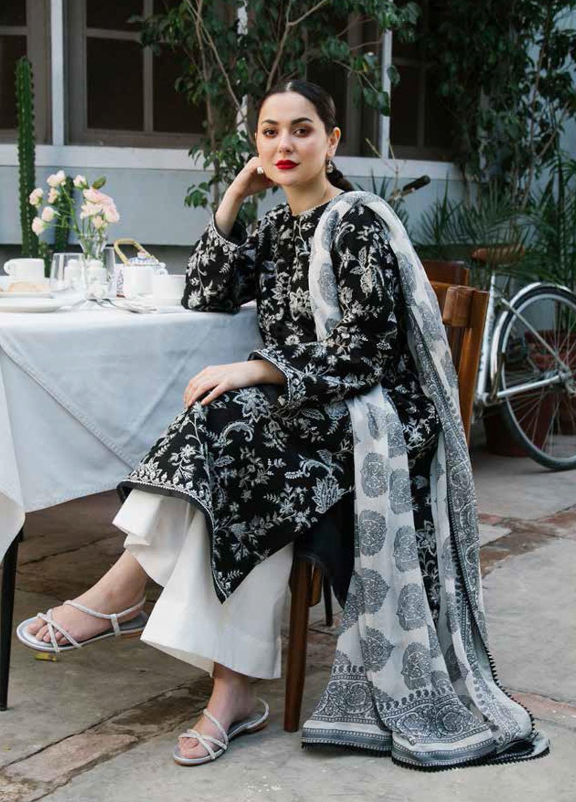 Coco By Zara Shahjahan Embroidered Lawn Suit Unstitched 3 Piece 10B CZSL22 - Summer Collection