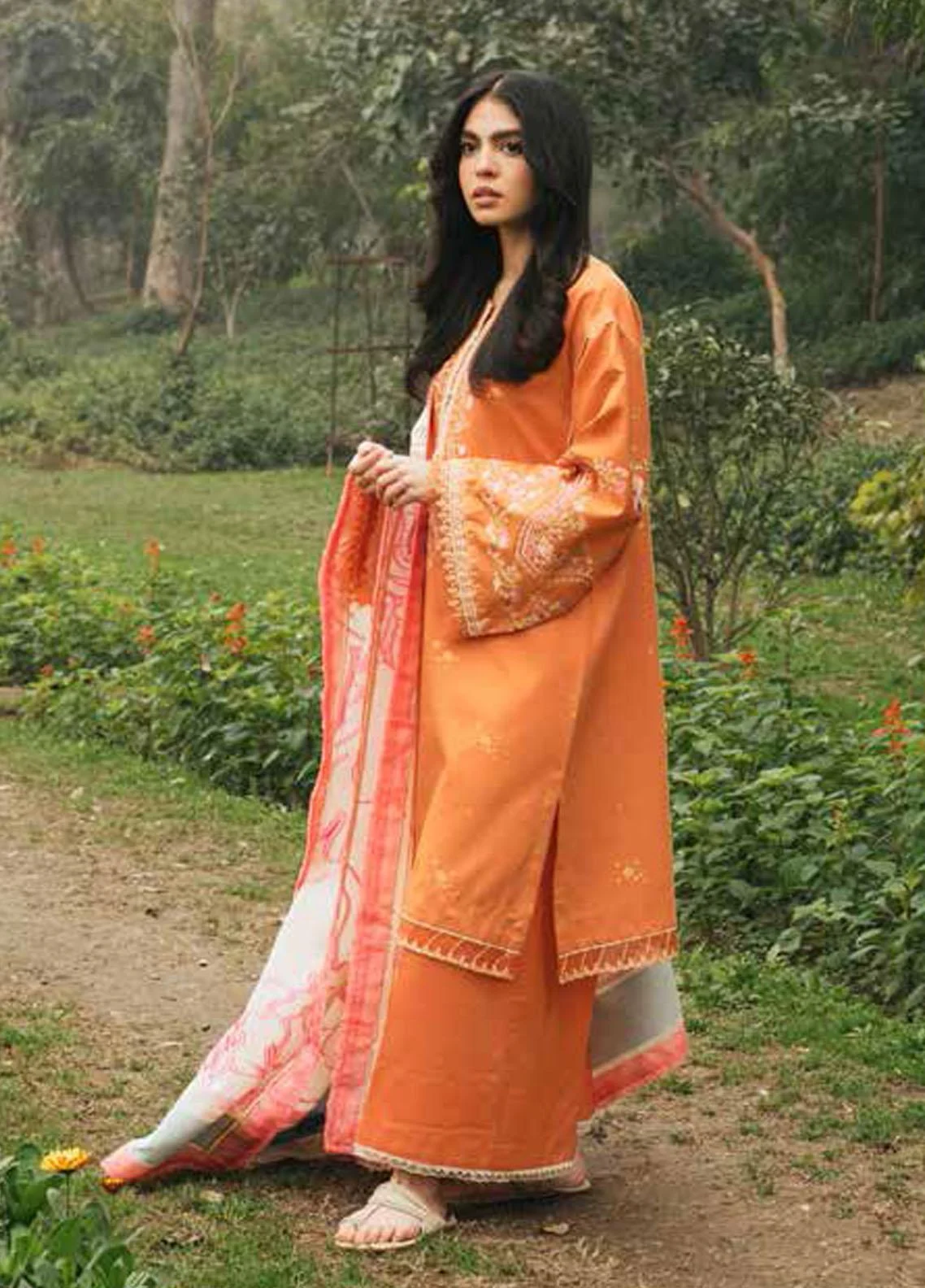 Coco By Zara Shahjahan Embroidered Lawn Suit Unstitched 3 Piece 2A CZSL22 - Summer Collection