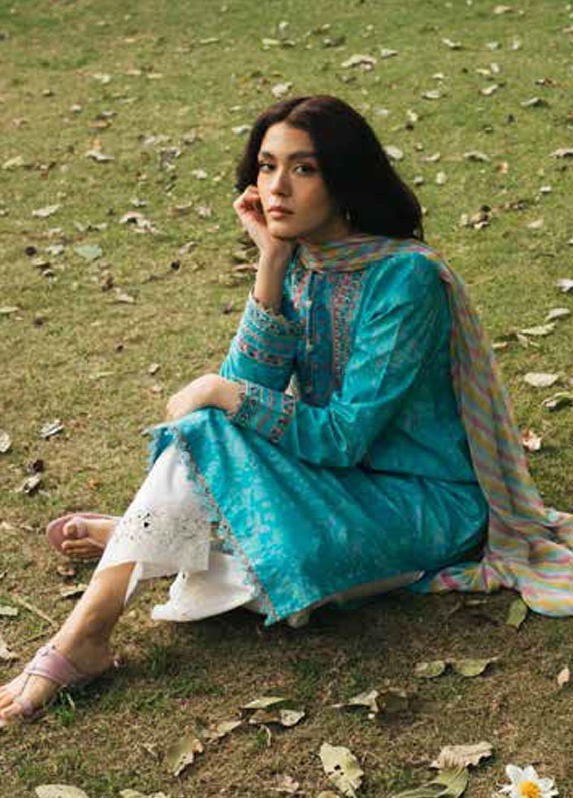 Coco By Zara Shahjahan Embroidered Lawn Suit Unstitched 3 Piece 4B CZSL22 - Summer Collection