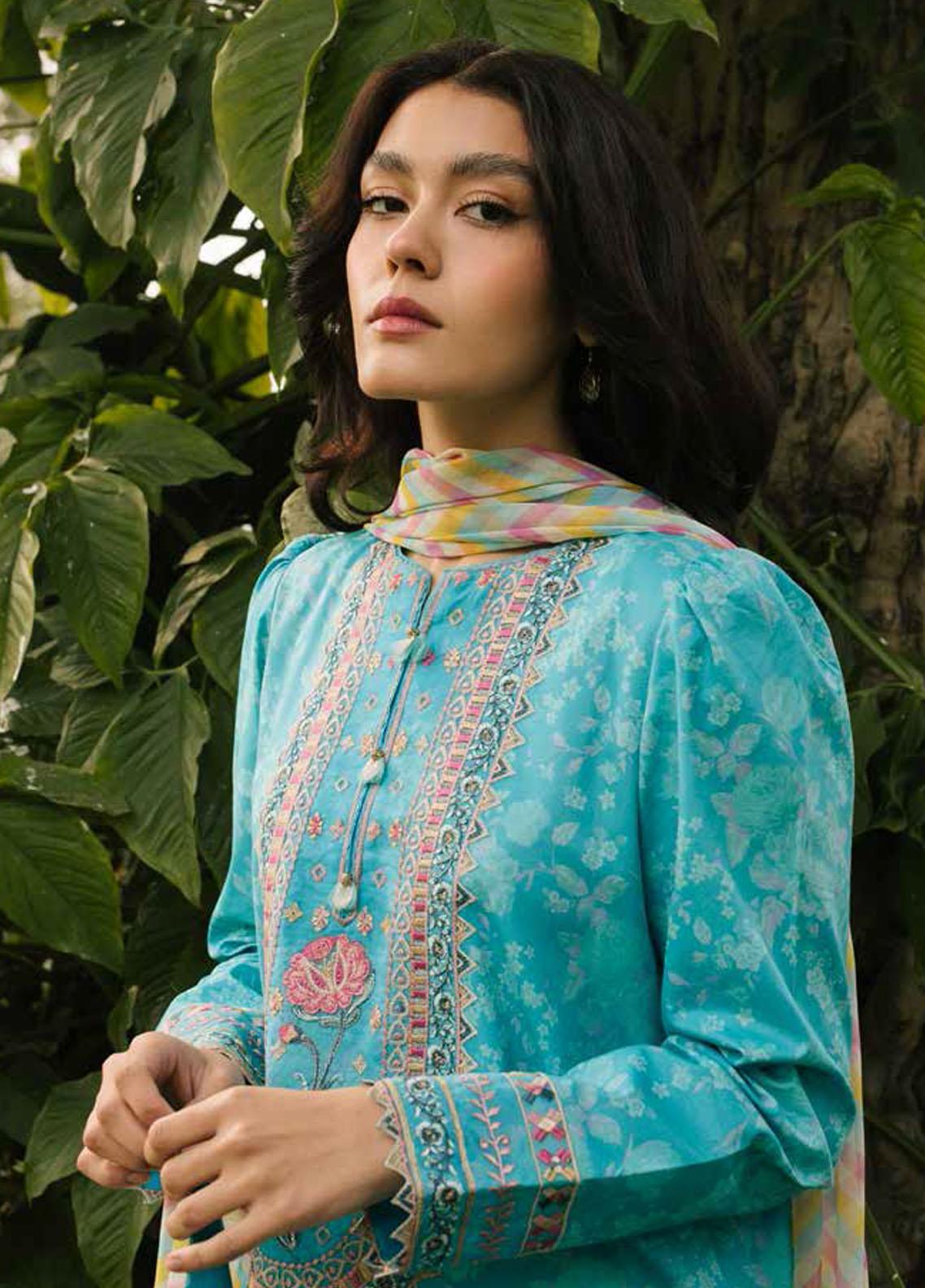 Coco By Zara Shahjahan Embroidered Lawn Suit Unstitched 3 Piece 4B CZSL22 – Summer Collection