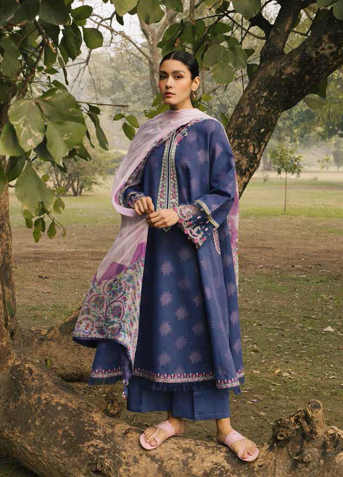 Coco By Zara Shahjahan Embroidered Lawn Suit Unstitched 3 Piece 5B CZSL22 – Summer Collection