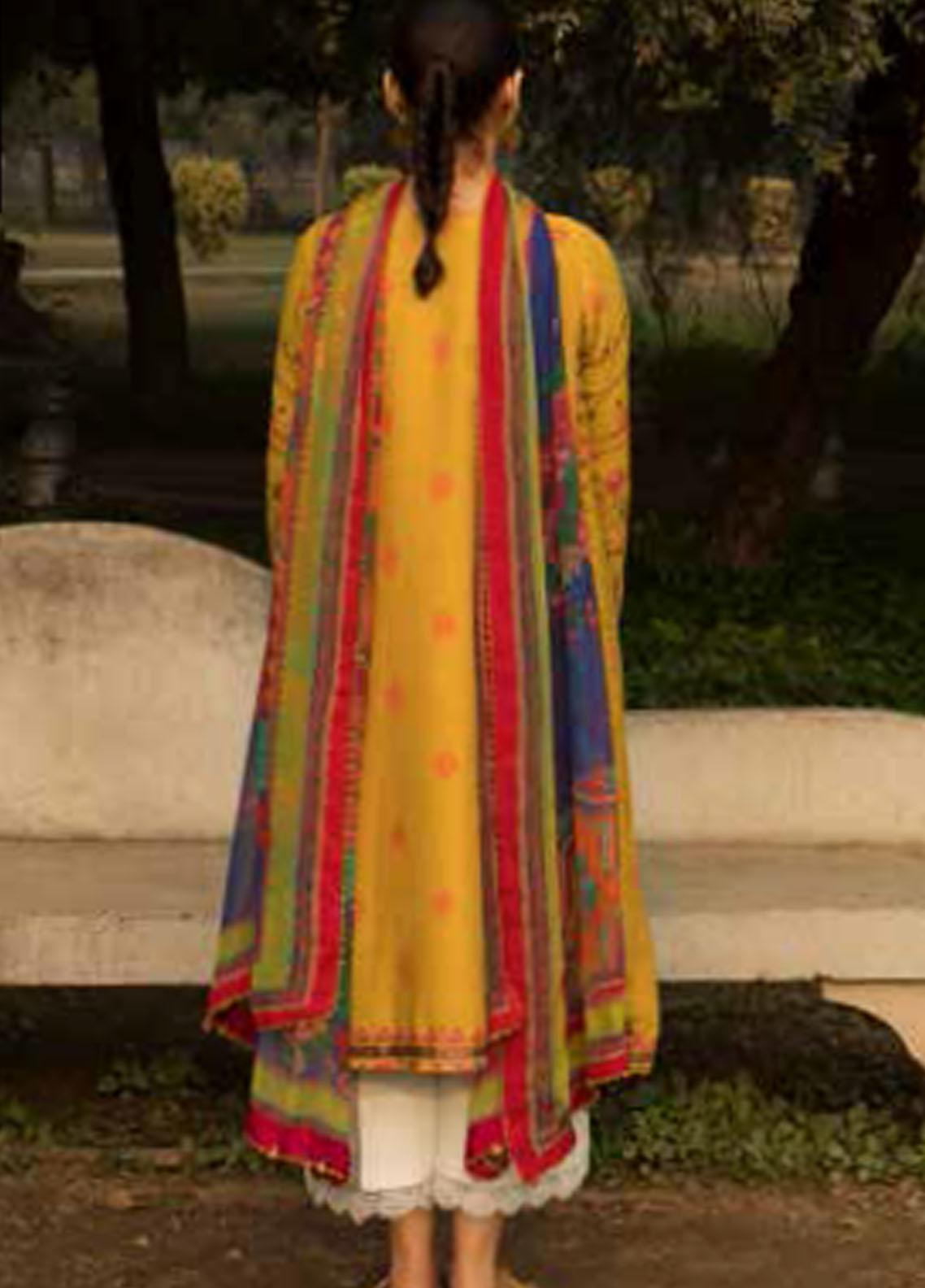 Coco By Zara Shahjahan Embroidered Lawn Suit Unstitched 3 Piece 9A CZSL22 – Summer Collection