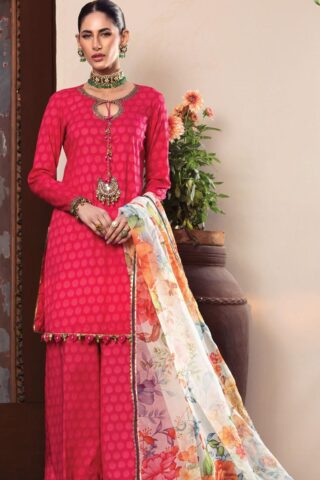 Secret Garden By Maria B Printed Lawn Suit Unstitched 3 Piece 04 A MBPL22 - Summer Collection
