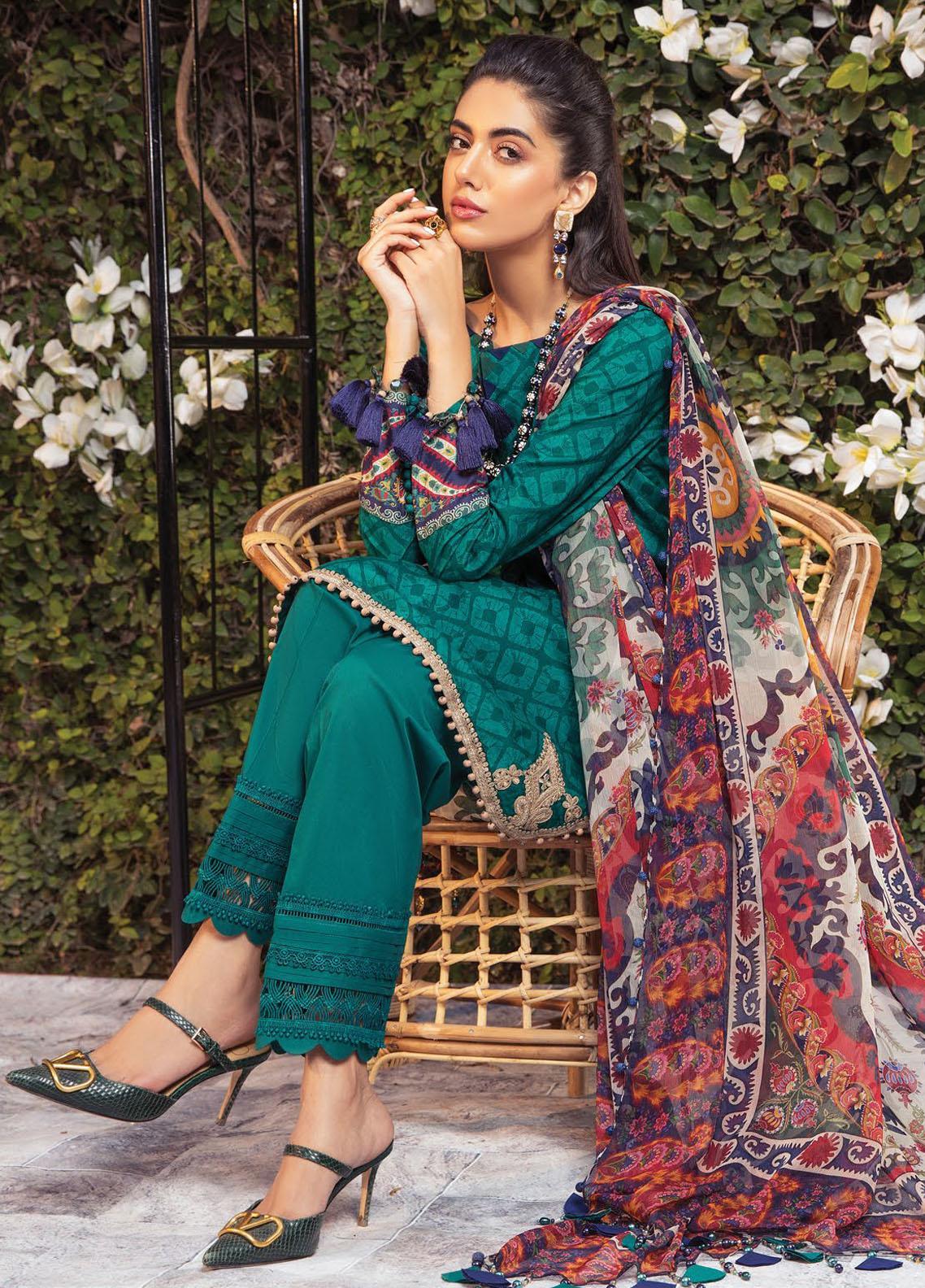 Secret Garden By Maria B Printed Lawn Suit Unstitched 3 Piece 11 A