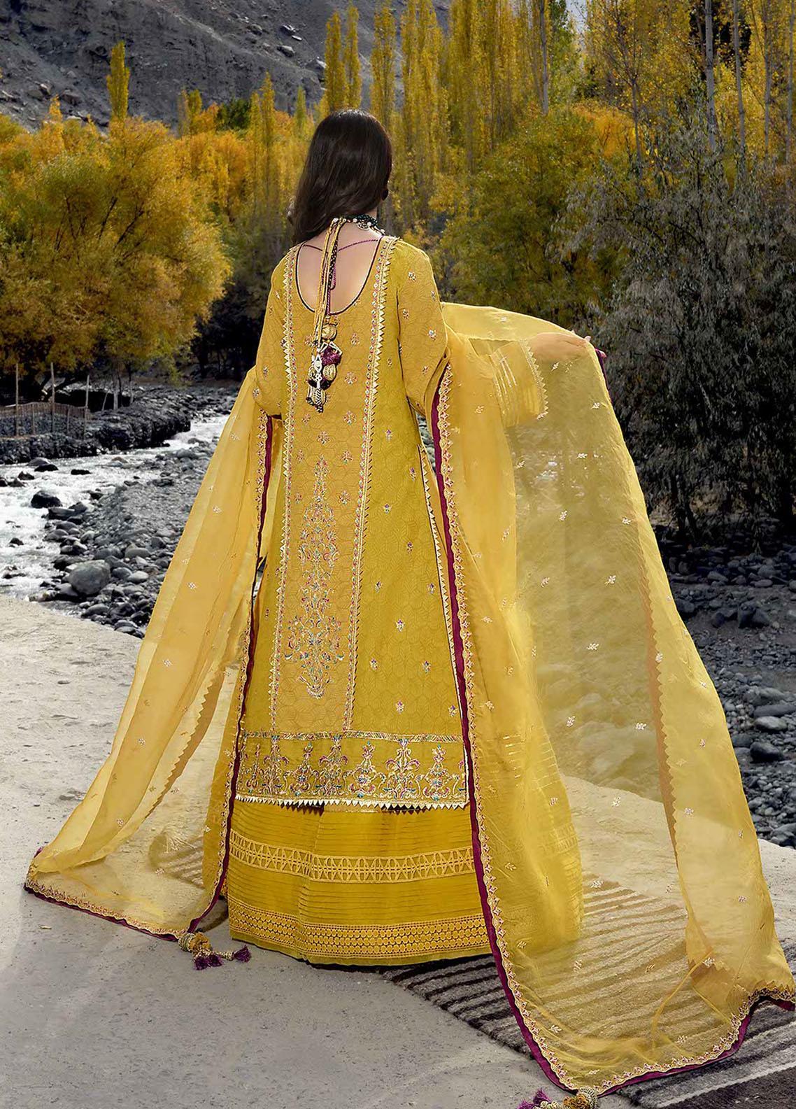 Shehr-e-Yaar By Asim Jofa Embroidered Jacquard Suit Unstitched 3 Piece 03 AJSL22 - Luxury Collection