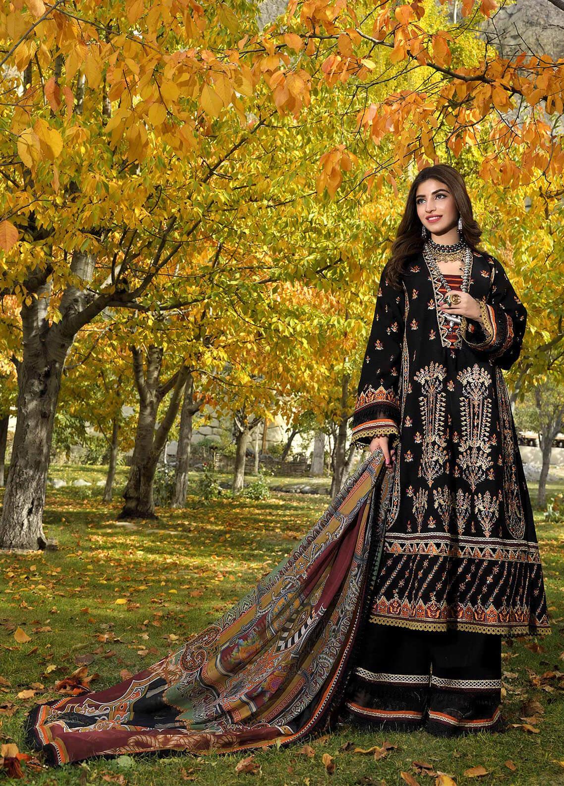 Shehr-e-Yaar By Asim Jofa Embroidered Jacquard Suit Unstitched 3 Piece 08 AJSL22 - Luxury Collection