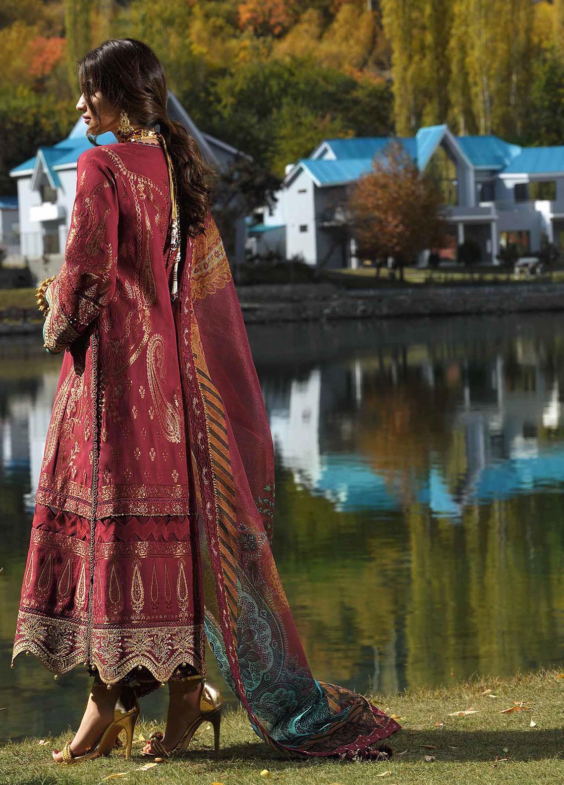 Shehr-e-Yaar By Asim Jofa Embroidered Jacquard Suit Unstitched 3 Piece 15 AJSL22 - Luxury Collection