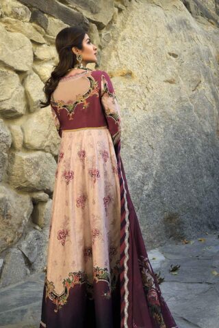 Shehr-e-Yaar By Asim Jofa Embroidered Lawn Suit Unstitched 3 Piece 17 AJSL22 - Luxury Collection