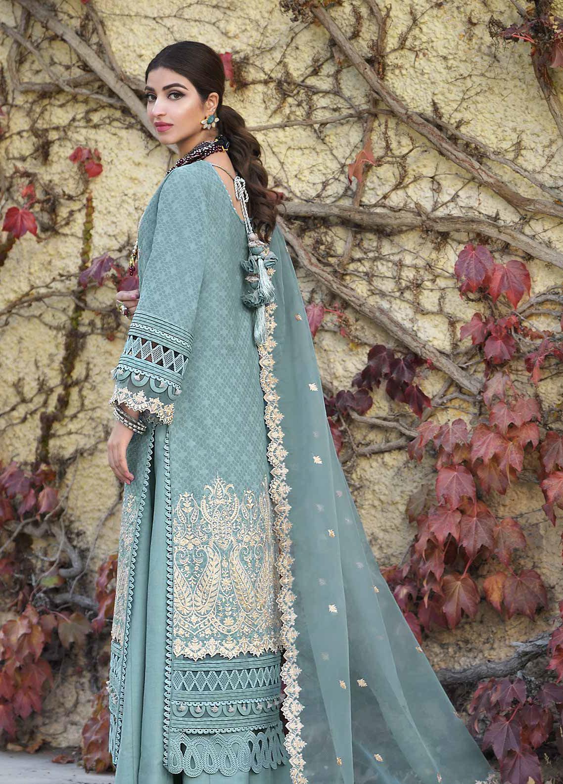 Shehr-e-Yaar By Asim Jofa Embroidered Jacquard Suit Unstitched 3 Piece 21 AJSL22 - Luxury Collection