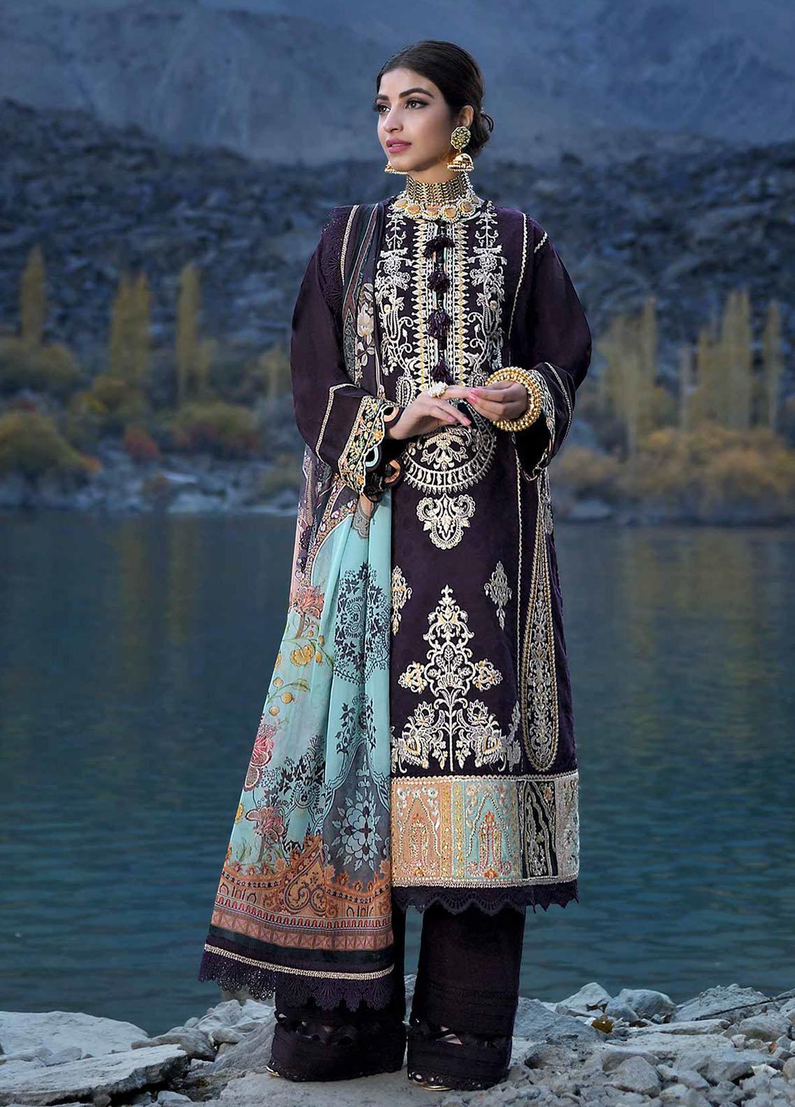 Shehr-e-Yaar By Asim Jofa Embroidered Jacquard Suit Unstitched 3 Piece 22 AJSL22 - Luxury Collection