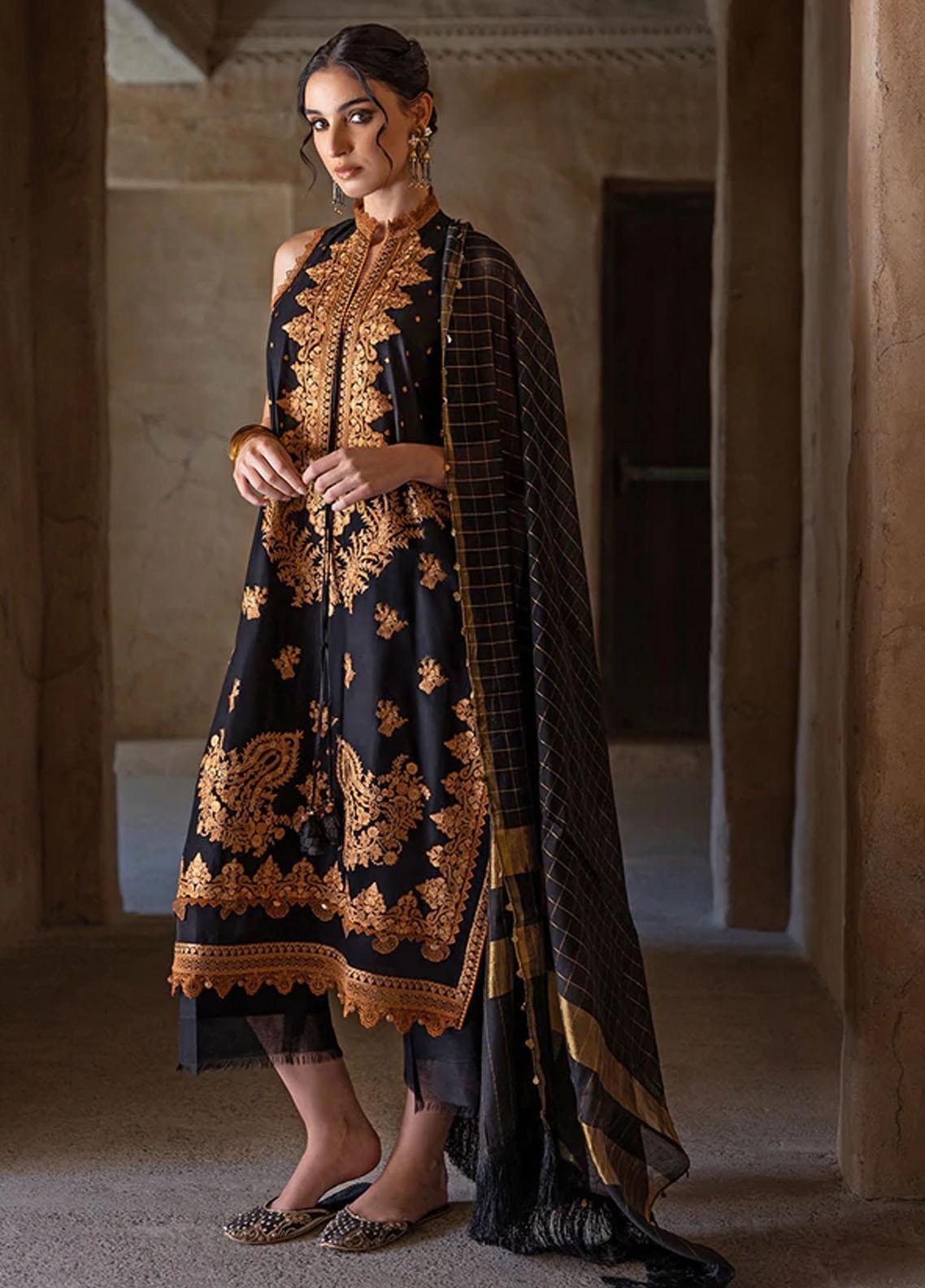 Sobia Nazir Vital Embroidered Lawn Suit Unstitched 3 Piece 10B SNVL22 - Summer Collection