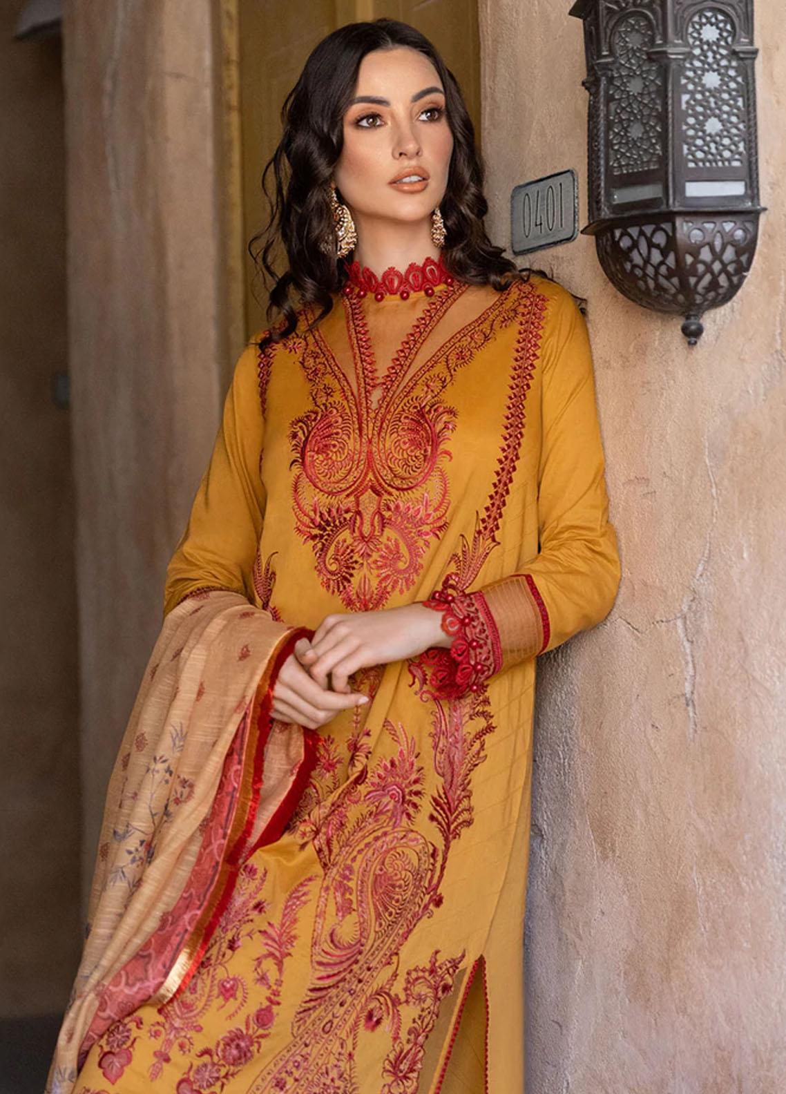 Sobia Nazir Vital Embroidered Lawn Suit Unstitched 3 Piece 12A SNVL22 – Summer Collection