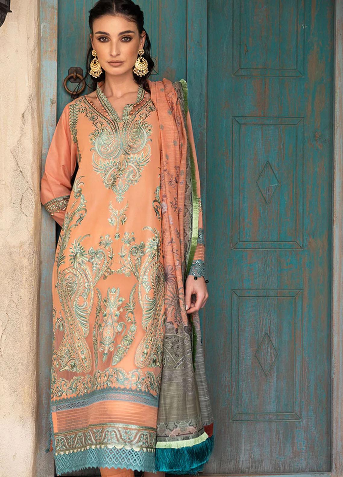 Sobia Nazir Vital Embroidered Lawn Suit Unstitched 3 Piece 12B SNVL22 – Summer Collection