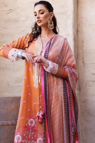 Sobia Nazir Vital Embroidered Lawn Suit Unstitched 3 Piece 5B SNVL22 - Summer Collection