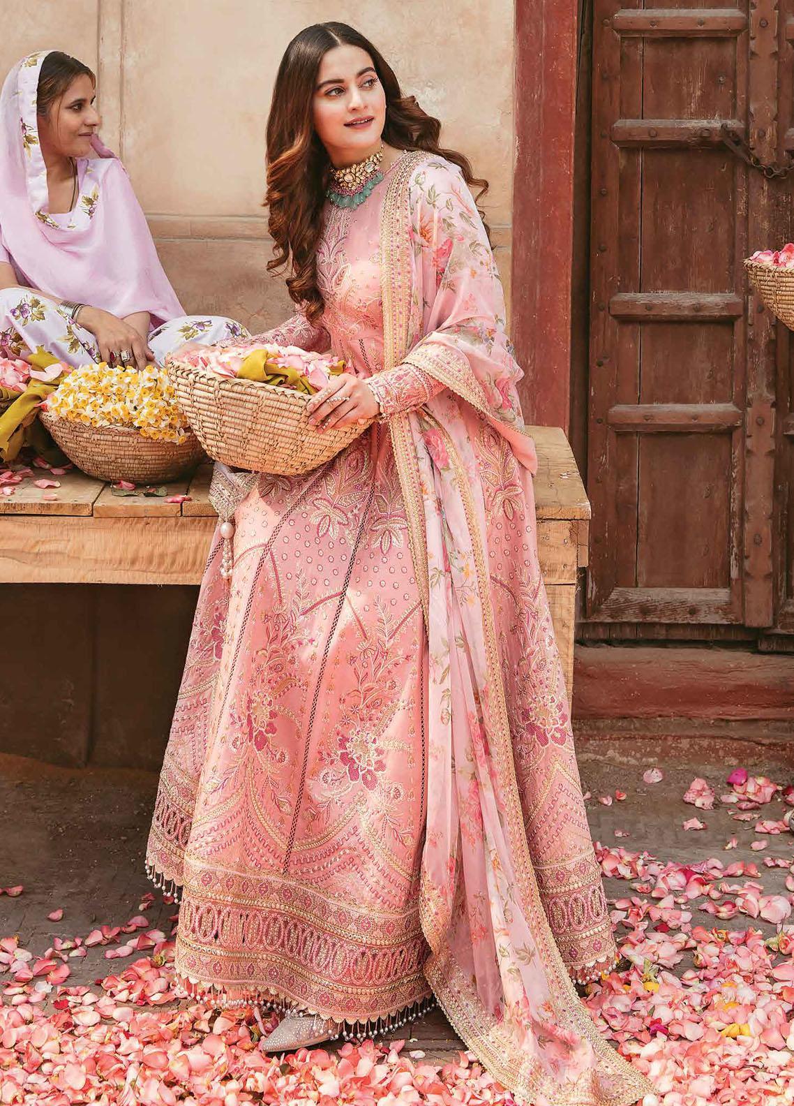 Shabnami By Afrozeh Embroidered Lawn Suit Unstitched 3 Piece 01 Pareesa AFSL22 – Summer Collection