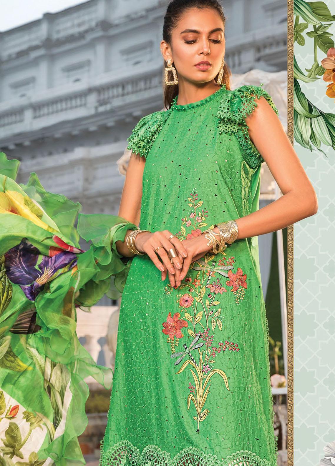 Maria B Embroidered Lawn Suit Unstitched 3 Piece 07 B MBMTL22 – Summer Collection