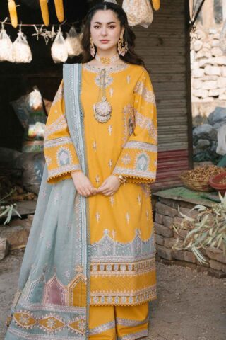 Marahil By Qalamkar Embroidered Lawn Suit Unstitched 3 Piece 12 Fearie QML22 - Summer Collection