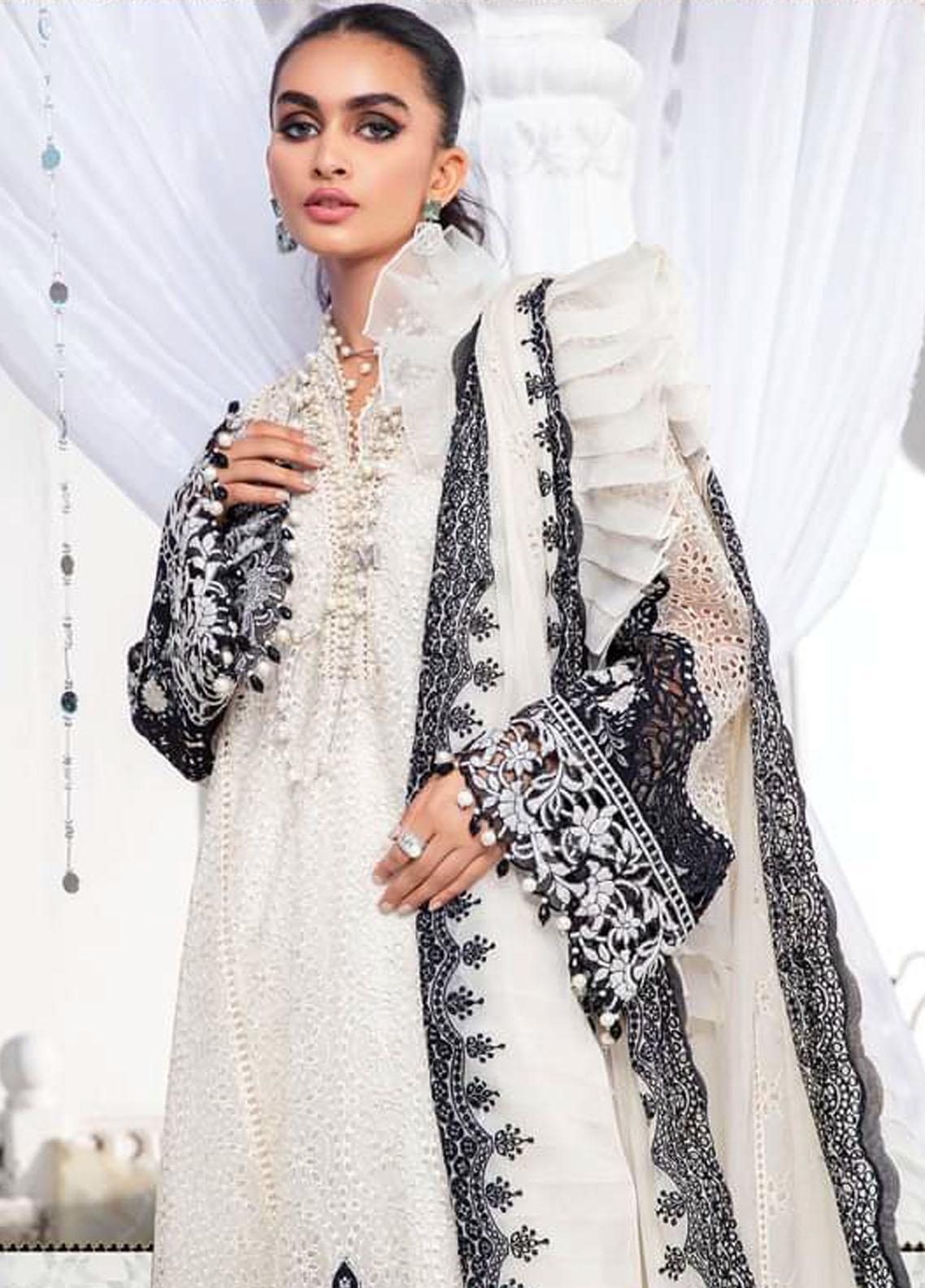 Maria B Embroidered Lawn Suit Unstitched 3 Piece 05 MBEL22 – Eid Collection