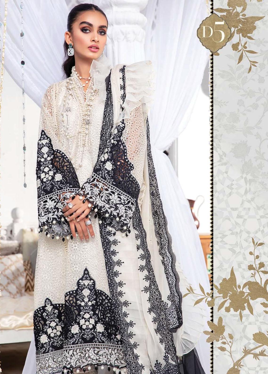 Maria B Embroidered Lawn Suit Unstitched 3 Piece 05 MBEL22 – Eid Collection