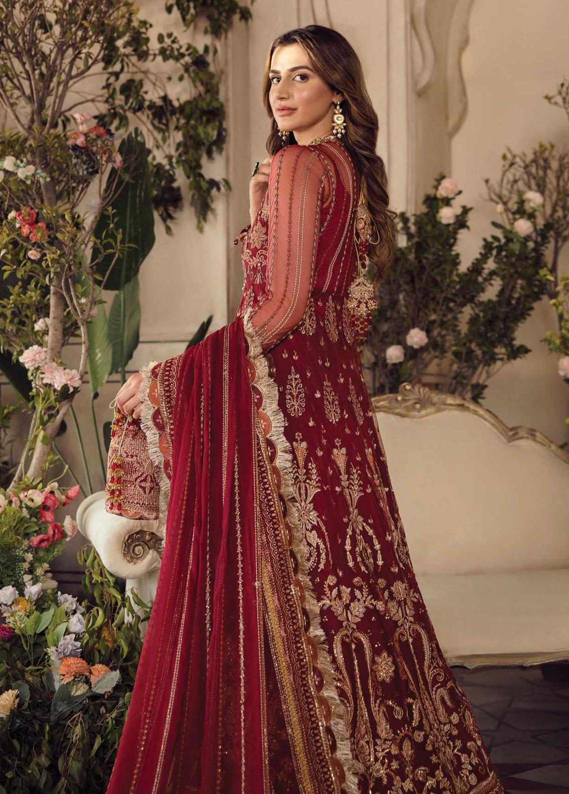 La Fuchsia By Afrozeh Embroidered Net Suit Unstitched 3 Piece AFWC22-01 Sienna – Wedding Collection