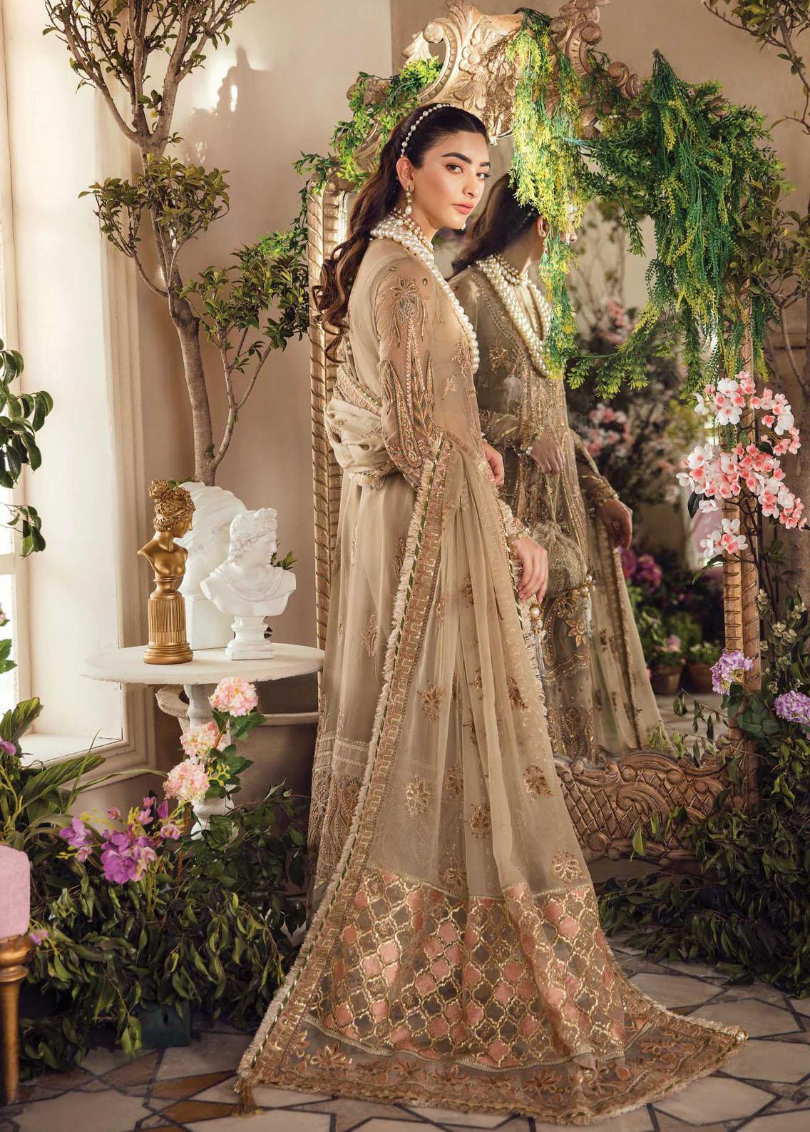 La Fuchsia By Afrozeh Embroidered Chiffon Suit Unstitched 3 Piece AFWC22-04 Ayzal – Wedding Collection