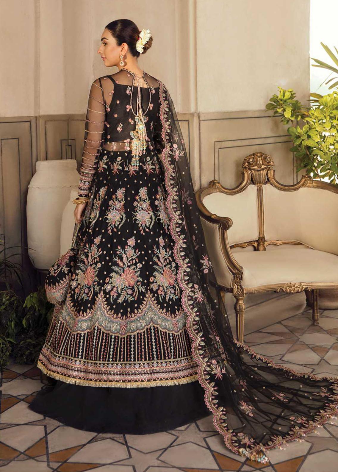 La Fuchsia By Afrozeh Embroidered Net Suit Unstitched 3 Piece AFWC22-08 Kezia – Wedding Collection