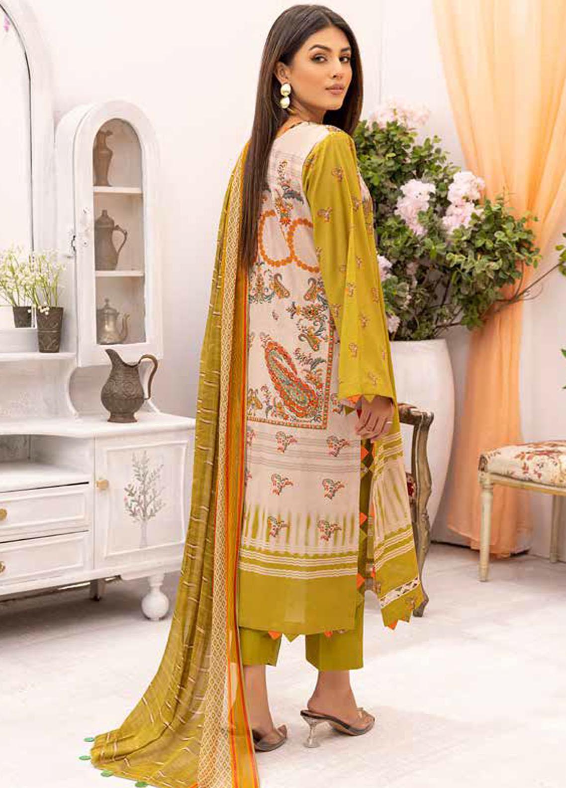 C-Prints By Charizma Embroidered Lawn Suit Unstitched 3 Piece CZ22CPL-37 - Summer Collection