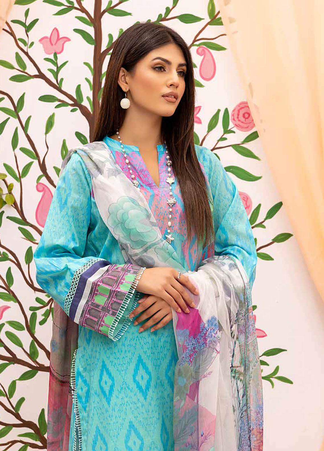 Signature by Charizma Unstitched Printed Lawn 3 Piece Suit CHR26USL CS6-01 - Summer Collection