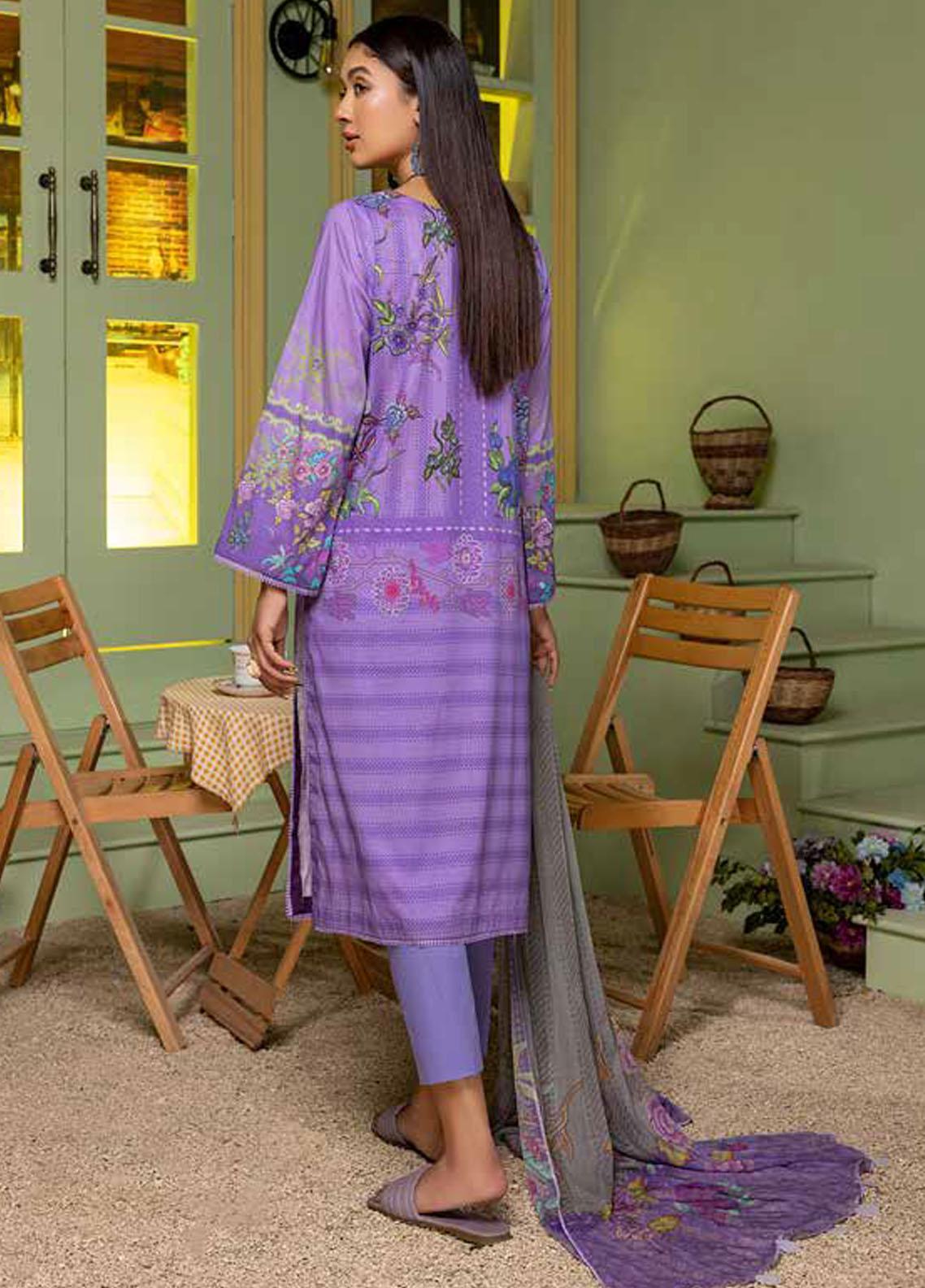 C-Prints By Charizma Embroidered Lawn Suit Unstitched 3 Piece CZ22CPL-43 - Summer Collection