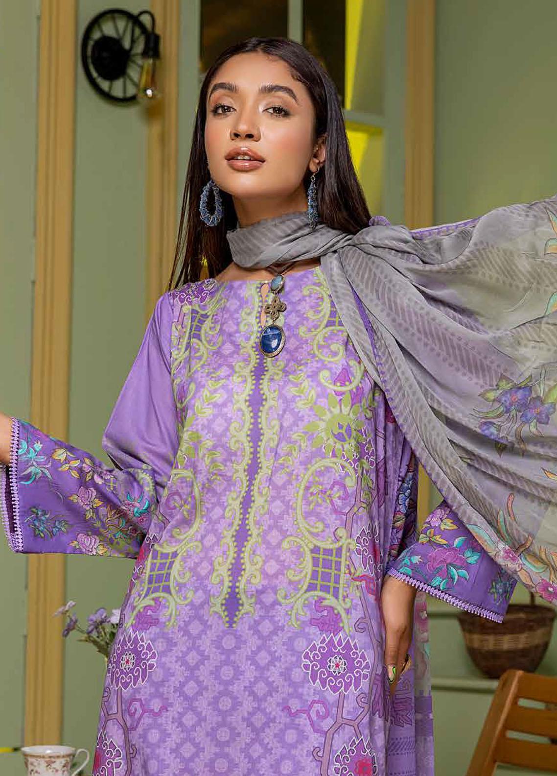 C-Prints By Charizma Embroidered Lawn Suit Unstitched 3 Piece CZ22CPL-43 - Summer Collection